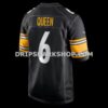 NFL270382G06-122889 Mens Nike Patrick Queen Black Pittsburgh Steelers Game Jersey