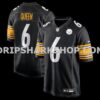 NFL270382M01-0dc015 Mens Nike Patrick Queen Black Pittsburgh Steelers Game Jersey