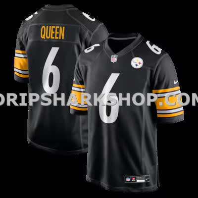 Mens Nike Patrick Queen Black Pittsburgh Steelers Game Jersey