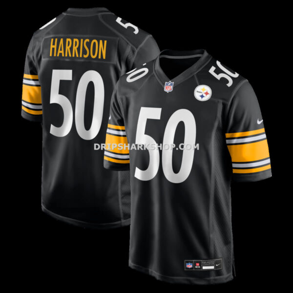 Mens Nike Malik Harrison Black Pittsburgh Steelers Team Game Jersey