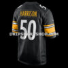 Mens Nike Malik Harrison Black Pittsburgh Steelers Team Game Jersey