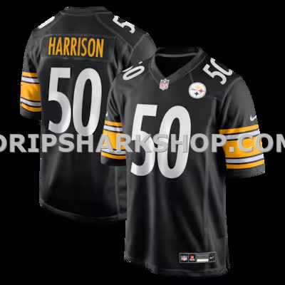 Mens Nike Malik Harrison Black Pittsburgh Steelers Team Game Jersey