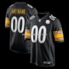 Mens Nike Black Pittsburgh Steelers Custom Game Jersey