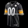 Mens Nike Black Pittsburgh Steelers Custom Game Jersey