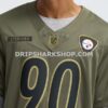 Mens Nike Tj Watt Olive Pittsburgh Steelers 2025 Salute To Service Limited Jersey