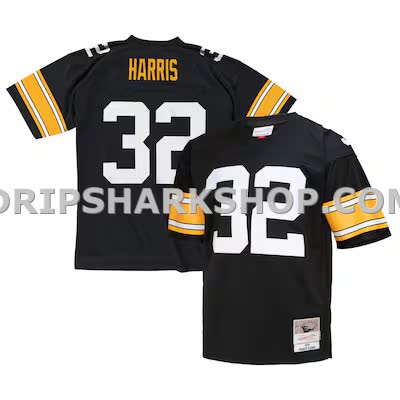 Mens Mitchell And Ness Franco Harris Black Pittsburgh Steelers Legacy Replica Jersey