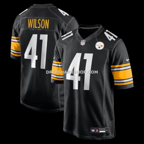 Mens Nike Payton Wilson Black Pittsburgh Steelers Game Jersey