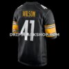 Mens Nike Payton Wilson Black Pittsburgh Steelers Game Jersey