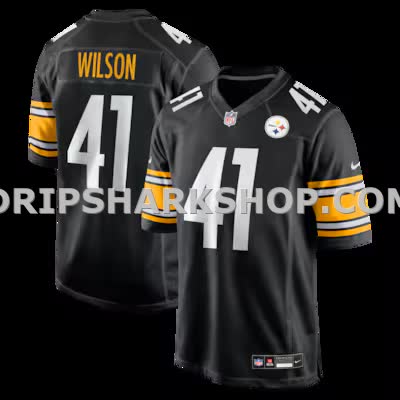 Mens Nike Payton Wilson Black Pittsburgh Steelers Game Jersey