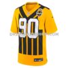 Mens Nike Tj Watt Gold Pittsburgh Steelers Alternate 1933 Throwback Game Jersey