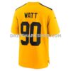 Mens Nike Tj Watt Gold Pittsburgh Steelers Alternate 1933 Throwback Game Jersey