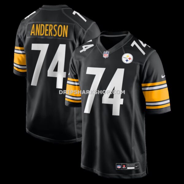 Mens Nike Spencer Anderson Black Pittsburgh Steelers Game Jersey