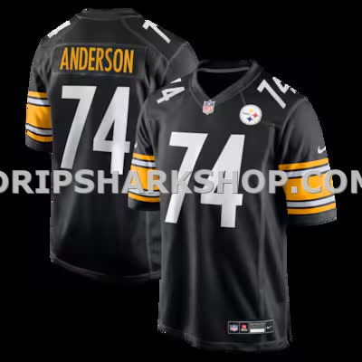 Mens Nike Spencer Anderson Black Pittsburgh Steelers Game Jersey