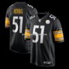 Mens Nike Nick Herbig Black Pittsburgh Steelers Game Jersey