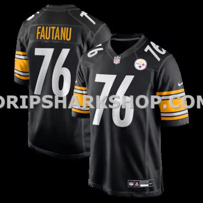 Mens Nike Troy Fautanu Black Pittsburgh Steelers Player Game Jersey