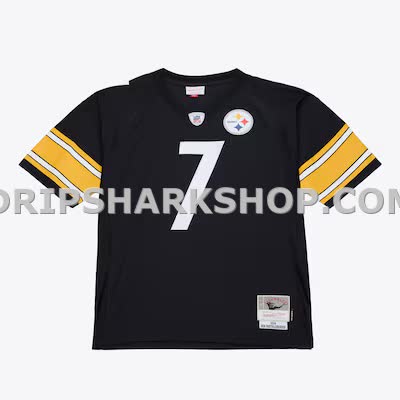 Mens Mitchell And Ness Ben Roethlisberger Black Pittsburgh Steelers 2001 Legacy Throwback Replica Jersey