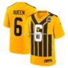 NFL2729f2G04-4ed6d2 Mens Nike Patrick Queen Gold Pittsburgh Steelers Alternate 1933 Throwback Game Jersey