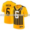 NFL2729f2M01-81ab7a Mens Nike Patrick Queen Gold Pittsburgh Steelers Alternate 1933 Throwback Game Jersey