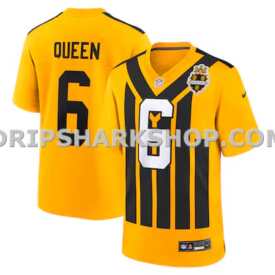 Mens Nike Patrick Queen Gold Pittsburgh Steelers Alternate 1933 Throwback Game Jersey