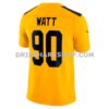 NFL272a41G07-4b1550 Mens Nike Tj Watt Gold Pittsburgh Steelers Alternate Vapor Fuse Limited Jersey