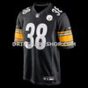 Mens Nike Mykal Walker Black Pittsburgh Steelers Team Game Jersey