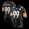 NFL273cafG04-712944 Mens Nike Derrick Harmon Black Pittsburgh Steelers Game Player Jersey