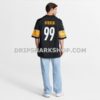 NFL273cafG11-465228 Mens Nike Derrick Harmon Black Pittsburgh Steelers Game Player Jersey