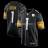 Mens Nike Number 1 Groom Black Pittsburgh Steelers Game Jersey