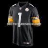 Mens Nike Number 1 Groom Black Pittsburgh Steelers Game Jersey
