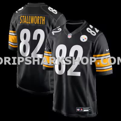 Mens Nike John Stallworth Black Pittsburgh Steelers Retired Player Jersey