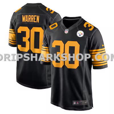 Mens Nike Jaylen Warren Black Pittsburgh Steelers Alternate Game Jersey