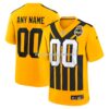Mens Nike Gold Pittsburgh Steelers Alternate 1933 Throwback Game Custom Jersey