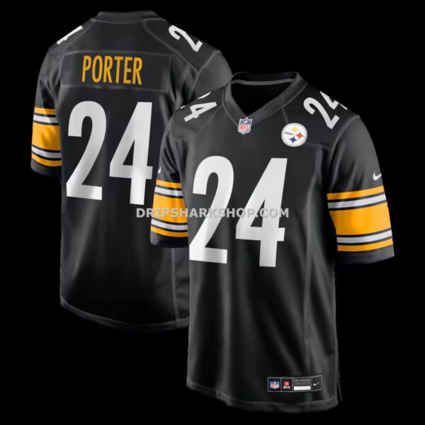 NFL276096G04-5e4350 Mens Nike Joey Porter Jr Black Pittsburgh Steelers Game Jersey