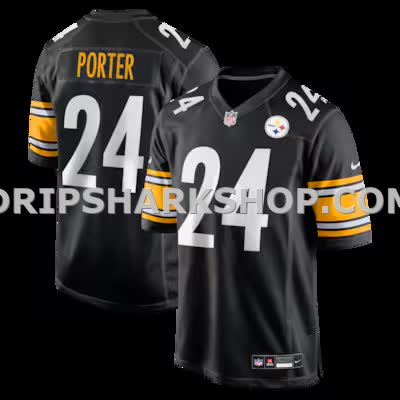 Mens Nike Joey Porter Jr Black Pittsburgh Steelers Game Jersey