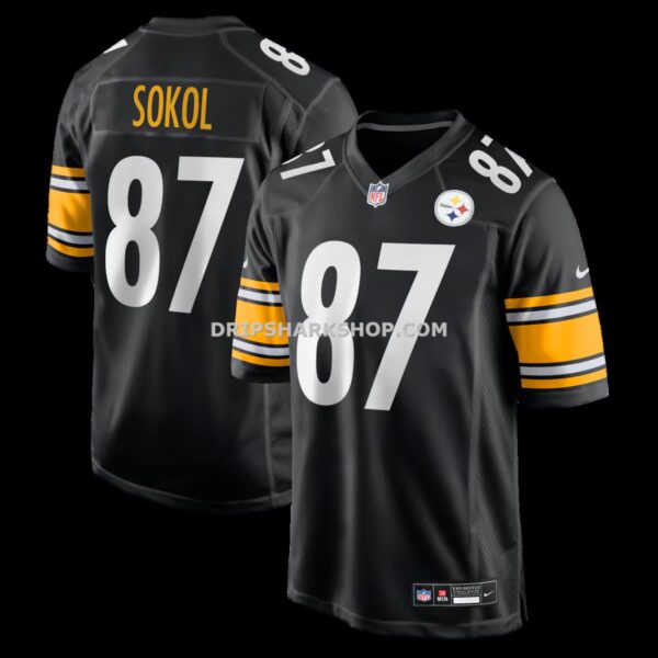 Mens Nike Matt Sokol Black Pittsburgh Steelers Team Game Jersey