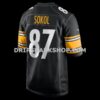 Mens Nike Matt Sokol Black Pittsburgh Steelers Team Game Jersey