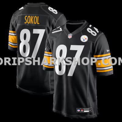 Mens Nike Matt Sokol Black Pittsburgh Steelers Team Game Jersey