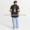 NFL2772e1G11-9ed256 Mens Nike Patrick Queen Black Pittsburgh Steelers Game Player Jersey