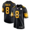 Mens Nike Aaron Rodgers Black Pittsburgh Steelers Alternate Game Jersey
