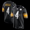 NFL2782b3G04-232e80 Mens Nike Dk Metcalf Black Pittsburgh Steelers Game Player Jersey