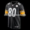 Mens Nike Darnell Washington Black Pittsburgh Steelers Game Jersey