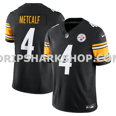 Mens Nike Dk Metcalf Black Pittsburgh Steelers Team Vapor Fuse Limited Jersey