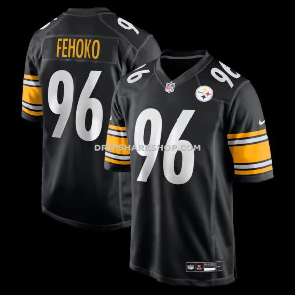 Mens Nike Breiden Fehoko Black Pittsburgh Steelers Game Jersey