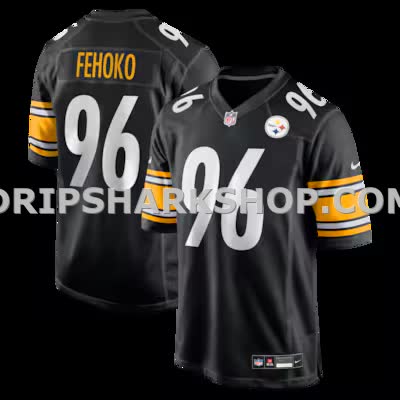 Mens Nike Breiden Fehoko Black Pittsburgh Steelers Game Jersey