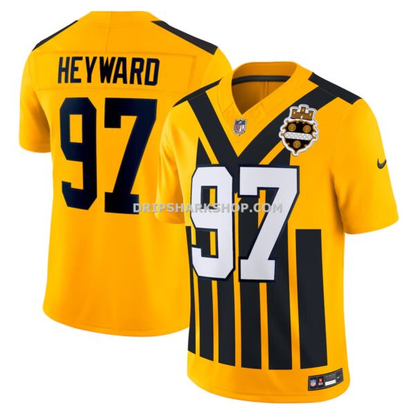 Mens Nike Cameron Heyward Gold Pittsburgh Steelers Alternate Vapor Fuse Limited Jersey