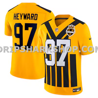 Mens Nike Cameron Heyward Gold Pittsburgh Steelers Alternate Vapor Fuse Limited Jersey