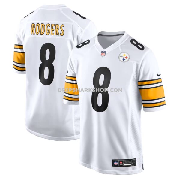 Mens Nike Aaron Rodgers White Pittsburgh Steelers Game Jersey
