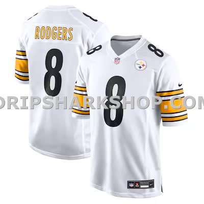 Mens Nike Aaron Rodgers White Pittsburgh Steelers Game Jersey
