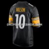 NFL279711G06-c92fe6 Mens Nike Roman Wilson Black Pittsburgh Steelers Game Player Jersey