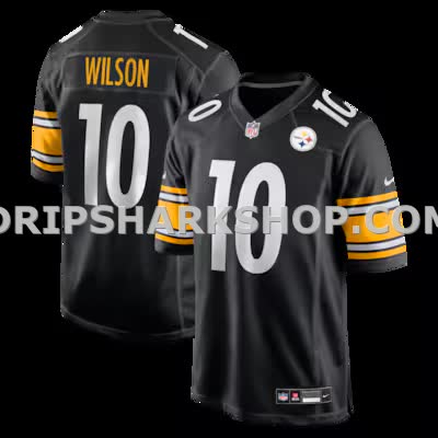 Mens Nike Roman Wilson Black Pittsburgh Steelers Game Player Jersey